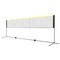17ft Outdoor Adjustable Height Badminton Net Set with Ground Stakes, Poles Included Carry Bag
